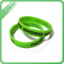 Venda quente Promocional Silicon Wristband